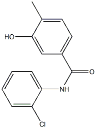 N-(2-chlorophenyl)-3-hydroxy-4-methylbenzamide Struktur