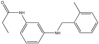 N-(3-{[(2-methylphenyl)methyl]amino}phenyl)propanamide 結(jié)構(gòu)式