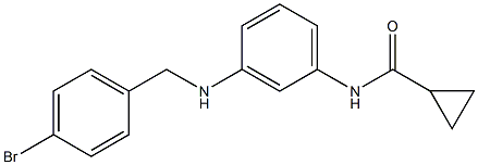 N-(3-{[(4-bromophenyl)methyl]amino}phenyl)cyclopropanecarboxamide Structure