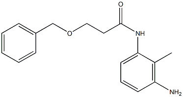 N-(3-amino-2-methylphenyl)-3-(benzyloxy)propanamide Struktur