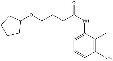 N-(3-amino-2-methylphenyl)-4-(cyclopentyloxy)butanamide Struktur
