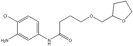 N-(3-amino-4-chlorophenyl)-4-(oxolan-2-ylmethoxy)butanamide Struktur