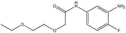 N-(3-amino-4-fluorophenyl)-2-(2-ethoxyethoxy)acetamide Struktur