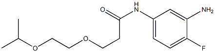 N-(3-amino-4-fluorophenyl)-3-[2-(propan-2-yloxy)ethoxy]propanamide Structure