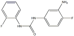 N-(3-amino-4-fluorophenyl)-N'-(2-fluorophenyl)urea Struktur