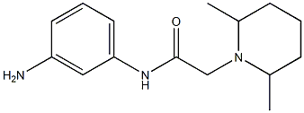 N-(3-aminophenyl)-2-(2,6-dimethylpiperidin-1-yl)acetamide Struktur