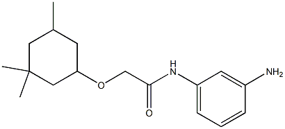 N-(3-aminophenyl)-2-[(3,3,5-trimethylcyclohexyl)oxy]acetamide Struktur