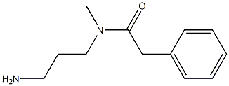 N-(3-aminopropyl)-N-methyl-2-phenylacetamide Struktur