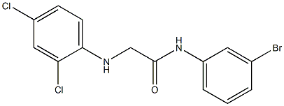 N-(3-bromophenyl)-2-[(2,4-dichlorophenyl)amino]acetamide Structure