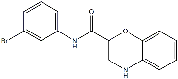 N-(3-bromophenyl)-3,4-dihydro-2H-1,4-benzoxazine-2-carboxamide Struktur
