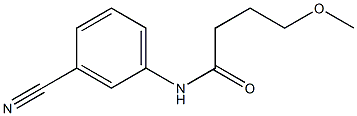N-(3-cyanophenyl)-4-methoxybutanamide Struktur