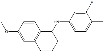 N-(3-fluoro-4-methylphenyl)-6-methoxy-1,2,3,4-tetrahydronaphthalen-1-amine Struktur