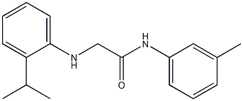 N-(3-methylphenyl)-2-{[2-(propan-2-yl)phenyl]amino}acetamide Structure