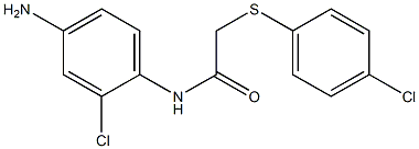 N-(4-amino-2-chlorophenyl)-2-[(4-chlorophenyl)sulfanyl]acetamide Struktur