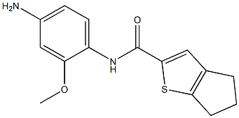 N-(4-amino-2-methoxyphenyl)-4H,5H,6H-cyclopenta[b]thiophene-2-carboxamide Struktur