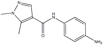 N-(4-aminophenyl)-1,5-dimethyl-1H-pyrazole-4-carboxamide Struktur