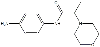 N-(4-aminophenyl)-2-morpholin-4-ylpropanamide Struktur