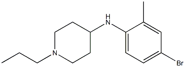 N-(4-bromo-2-methylphenyl)-1-propylpiperidin-4-amine Struktur