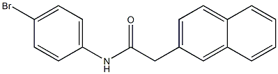 N-(4-bromophenyl)-2-(naphthalen-2-yl)acetamide Struktur