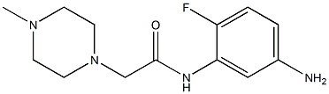N-(5-amino-2-fluorophenyl)-2-(4-methylpiperazin-1-yl)acetamide Struktur