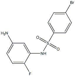N-(5-amino-2-fluorophenyl)-4-bromobenzenesulfonamide Structure