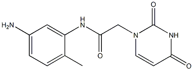 N-(5-amino-2-methylphenyl)-2-(2,4-dioxo-1,2,3,4-tetrahydropyrimidin-1-yl)acetamide Struktur