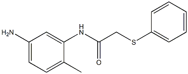 N-(5-amino-2-methylphenyl)-2-(phenylsulfanyl)acetamide Struktur