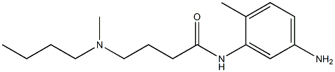 N-(5-amino-2-methylphenyl)-4-[butyl(methyl)amino]butanamide Struktur