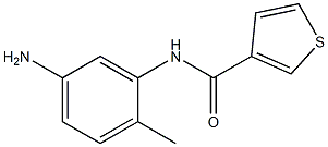 N-(5-amino-2-methylphenyl)thiophene-3-carboxamide Struktur