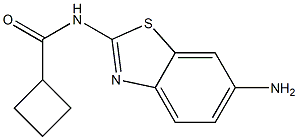N-(6-amino-1,3-benzothiazol-2-yl)cyclobutanecarboxamide Struktur