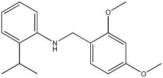 N-[(2,4-dimethoxyphenyl)methyl]-2-(propan-2-yl)aniline Struktur