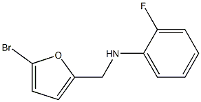 N-[(5-bromofuran-2-yl)methyl]-2-fluoroaniline Struktur