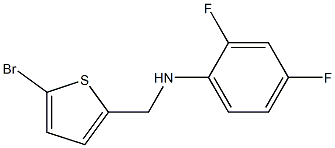 N-[(5-bromothiophen-2-yl)methyl]-2,4-difluoroaniline Struktur