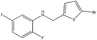 N-[(5-bromothiophen-2-yl)methyl]-2,5-difluoroaniline Struktur