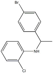 N-[1-(4-bromophenyl)ethyl]-2-chloroaniline Struktur