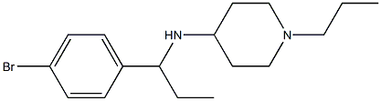 N-[1-(4-bromophenyl)propyl]-1-propylpiperidin-4-amine Struktur