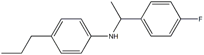 N-[1-(4-fluorophenyl)ethyl]-4-propylaniline Struktur