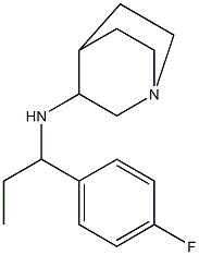 N-[1-(4-fluorophenyl)propyl]-1-azabicyclo[2.2.2]octan-3-amine Struktur