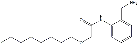 N-[2-(aminomethyl)phenyl]-2-(octyloxy)acetamide Struktur