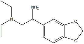 N-[2-amino-2-(1,3-benzodioxol-5-yl)ethyl]-N,N-diethylamine Struktur