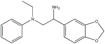 N-[2-amino-2-(1,3-benzodioxol-5-yl)ethyl]-N-ethyl-N-phenylamine Struktur