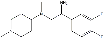 N-[2-amino-2-(3,4-difluorophenyl)ethyl]-N-methyl-N-(1-methylpiperidin-4-yl)amine Struktur
