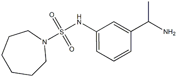 N-[3-(1-aminoethyl)phenyl]azepane-1-sulfonamide Struktur