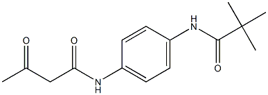 N-[4-(2,2-dimethylpropanamido)phenyl]-3-oxobutanamide Struktur