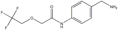 N-[4-(aminomethyl)phenyl]-2-(2,2,2-trifluoroethoxy)acetamide Struktur