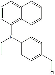 N-[4-(chloromethyl)phenyl]-N-ethylnaphthalen-1-amine Struktur