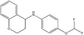 N-[4-(difluoromethoxy)phenyl]-3,4-dihydro-2H-1-benzopyran-4-amine Struktur