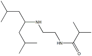 N-{2-[(2,6-dimethylheptan-4-yl)amino]ethyl}-2-methylpropanamide Struktur