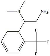 N-{2-amino-1-[2-(trifluoromethyl)phenyl]ethyl}-N,N-dimethylamine Struktur