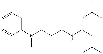 N-{3-[(2,6-dimethylheptan-4-yl)amino]propyl}-N-methylaniline Struktur